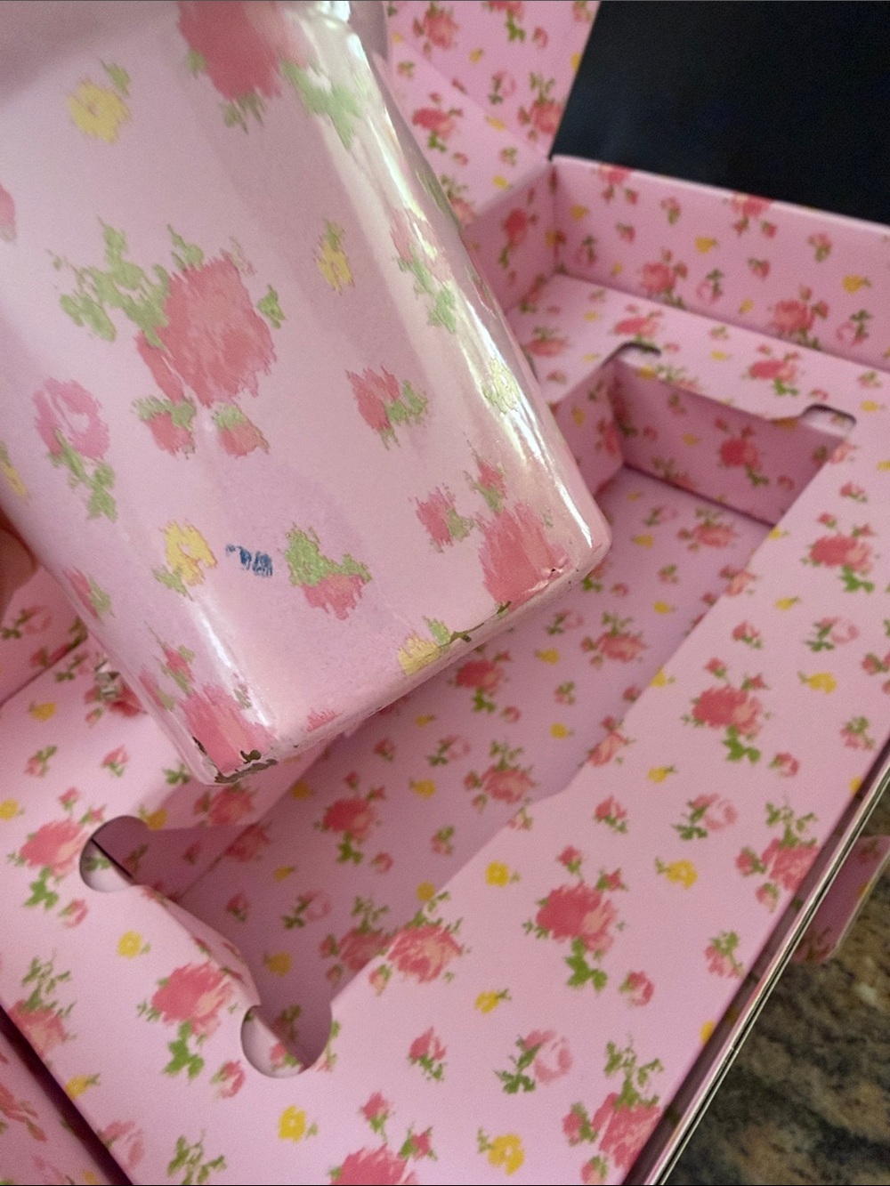 Love Shack Fancy Stanley Collab 30oz Pink Floral Tumbler with Bow Straw Topper - Picture 6 of 14